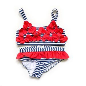 PENELOPE MACK Girls Swim Bathing Suit Patriotic 6X